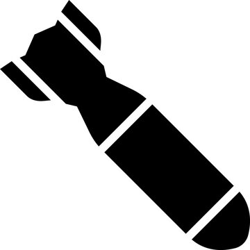 recommend clip art: Air bomb icon, weapon and military, missile sign. Isolated Vector illustration on a white background.