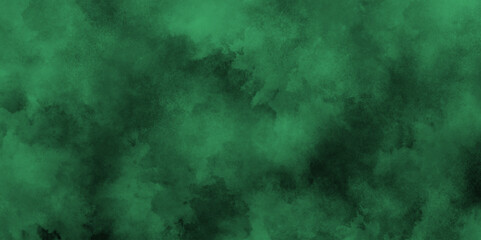 brush painted green background used in weeding card, cover, graphics design and web design, Abstract green smoke on black background, old style dark green grunge texture.	