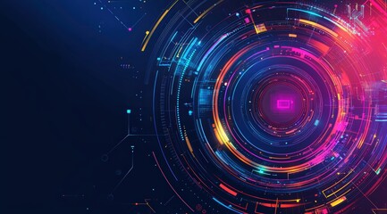 Fototapeta premium Abstract tech background