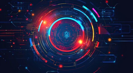 Fototapeta premium Abstract tech background