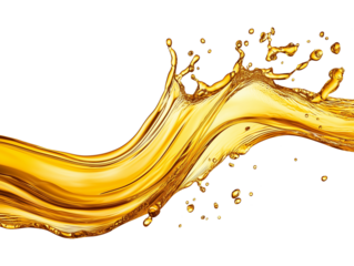 Engine Oil in Wave Isolated on Transparent Background PNG
