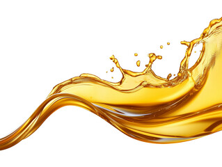 Engine Oil Wave Splash Isolated on Transparent Background PNG
