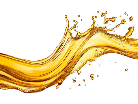 Engine Oil in Wave Isolated on Transparent Background PNG
