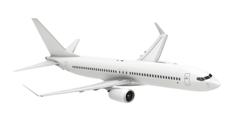 Airplane Isolated on Transparent Background PNG
