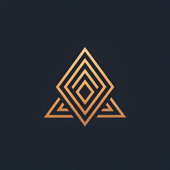 Modern luxury company logo design linear style