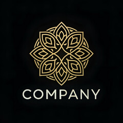 Modern luxury company logo design linear style
