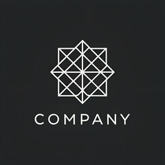 Fototapeta premium Modern luxury company logo design linear style