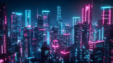 Obraz premium Futuristic Fintech Digital Banking Interface with Sleek Blockchain Data Visualization