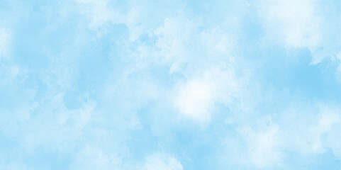 Abstract brush painted border stain watercolor backdrop, Aquarelle paint blue paper textured canvas perfect for presentation, Colorful gradient ink colors wet effect hand drawn painted blue texture.