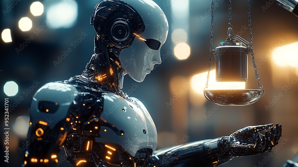 Leinwandbilder ai ethics or ai law concept developing ai codes of ethics compliance regulation standard business po