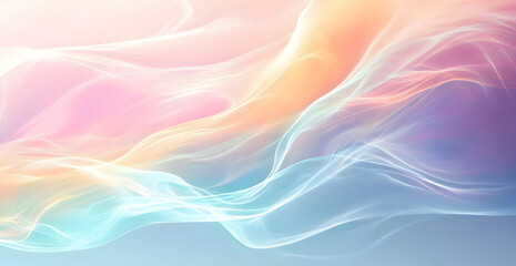Fototapeta premium Soft, flowing abstract background featuring pastel colors that evoke tranquility and serenity, perfect for creative projects.