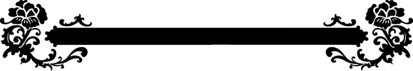 Obraz premium Horizontal title frame banner