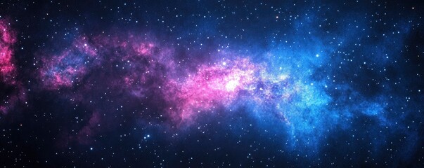 Fototapeta premium An example of a galaxy background with stars glowing brightly and stardust filling the empty space.