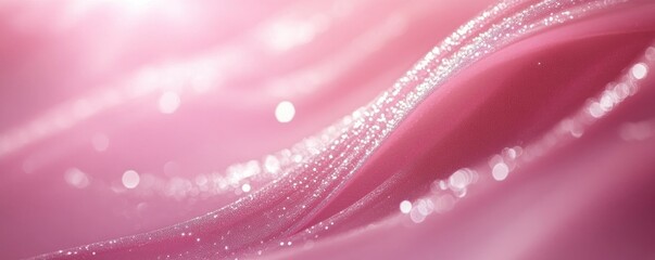This close-up picture shows a pink wallpaper with a light wave coming from the center of it.