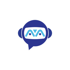 Chatbot Robot Logo Design