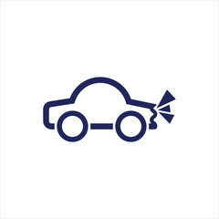 Car Accident Icon for Insurance Claims