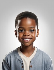 pretty young african boy, portrait