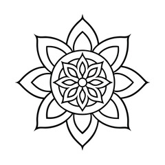 Intricate mandala vector illustration with geometric and floral elements, ideal for wellness and art.
