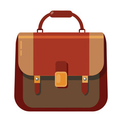 Illustration of Satchel Isolated on white