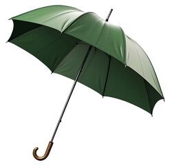 umbrella, green color, di-cut, PNG file, isolated background.