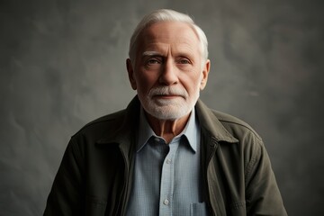 Fototapeta premium Journey of a Mature Man: A Portrait of Aging and Adaptation