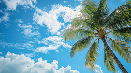 beautyful palmtree and Blue sky