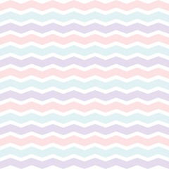 Seamless Wave Pattern Isolated on a white background