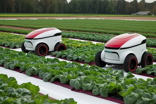 Innovative Horticultural Robots for Modern Agriculture Concept