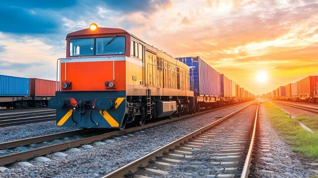 Robust Industrial Logistics Train in Motion.