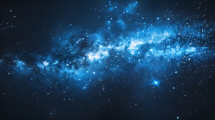 Naklejka premium Space background with realistic nebula and shining stars.