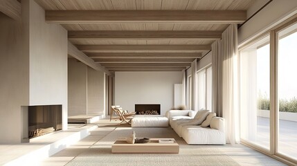 Clean look showcasing an uncluttered appearance and natural elegance