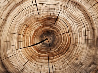 Tree trunk cross section