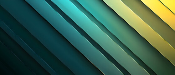 Obraz premium A flat illustration of a vibrant abstract background, diagonal stripes with a gradient transition from navy blue to deep green, thin stripes, sharp color separation, minimal blending