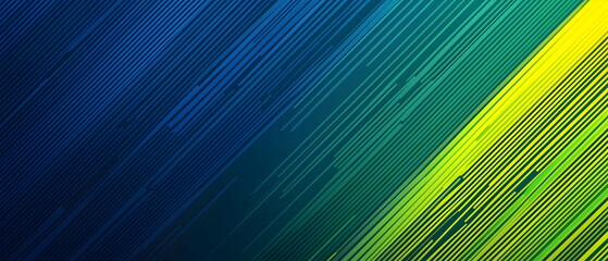 A flat illustration of a vibrant abstract background, diagonal stripes with a gradient transition from navy blue to deep green, thin stripes, sharp color separation, minimal blending