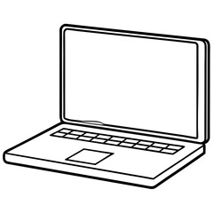 laptop isolated on a white background, laptop vector