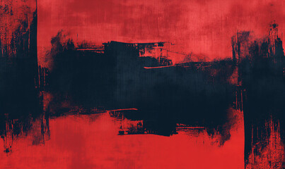 Red and black color background, brush stroke, grunge style, minimalistic design, epic wallpaper