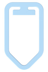 3D illustration of Paper Clip.