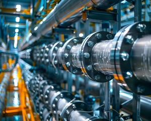 Fototapeta premium Innovative Seawater Desalination Plant Providing Sustainable Water Supply in Coastal Region