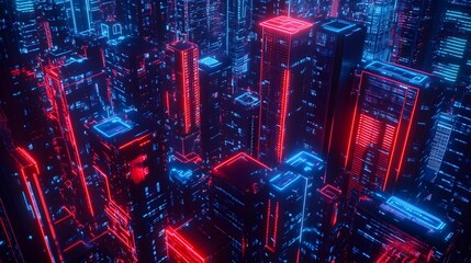 Futuristic Financial Technology Solutions with Sleek Digital Interface and Cutting Edge Analytics