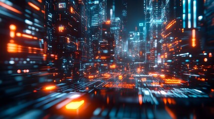 Seamless Fintech Interfaces with Futuristic Holographic Data Visualization