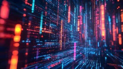 Sleek Futuristic Financial Technology with Intricate Digital Interfaces and Dynamic Data Visualization