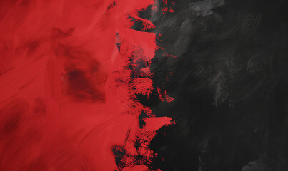 Red and black color background with brush strokes. A minimalistic design for social media profile picture.