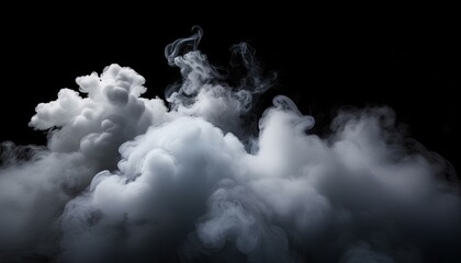 Naklejka premium Realistic dry ice smoke clouds fog overlay perfect for compositing into your shots. Simply drop it in and change its blending mode to screen or add. 