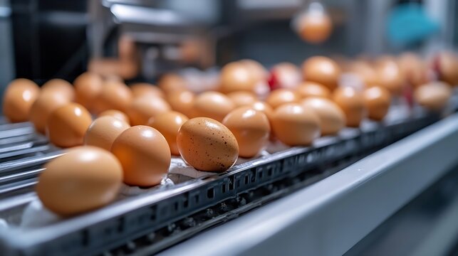 Technology of incubation hatchering machine for  chicken eggs on the farm hatchery : Generative AI