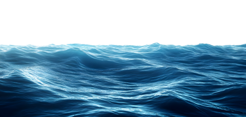 A serene view of ocean waves, reflecting light in various shades of blue, creating a calming and tranquil atmosphere.