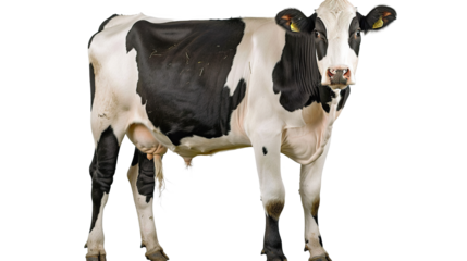 Cow isolated on transparent background, PNG