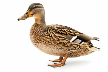 Obraz premium a duck with a brown head and a black beak