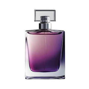 Elegant purple perfume bottle with a sleek design, perfect for showcasing luxury fragrance in any setting.