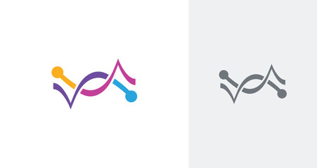 Abstract technology logo vector design template 