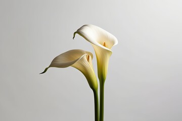 Stunning Calla Lily Flower Against a White Background